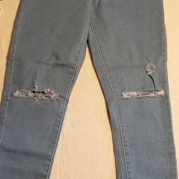 Topshop Moto Joni Skinny Jeans - Sky Blue - Picture 5 of 11